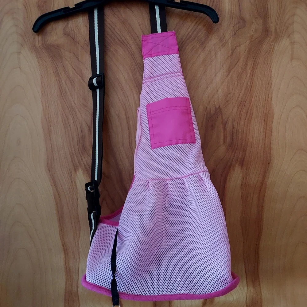 Pink pet carrier